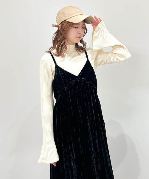 「Heather」 キャミソールワンピース FREE グレー レディース_画像7