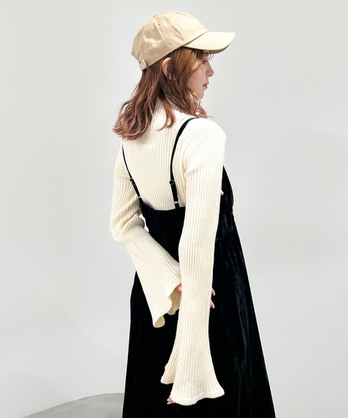 「Heather」 キャミソールワンピース FREE グレー レディース_画像8