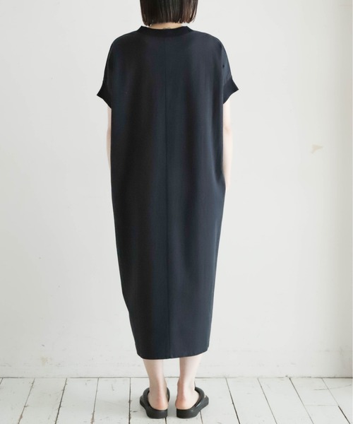 ワンピース51-101 NOMBRE IMPAIR ワンピース TCカットコンビ リブ付キバンザイ