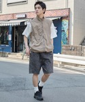 ワイドパンツ ハーフパンツ チノパン 短パン ...の詳細画像4