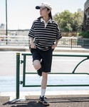 ワイドパンツ ハーフパンツ チノパン 短パン ...の詳細画像3