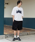 ワイドパンツ ハーフパンツ チノパン 短パン ...の詳細画像1