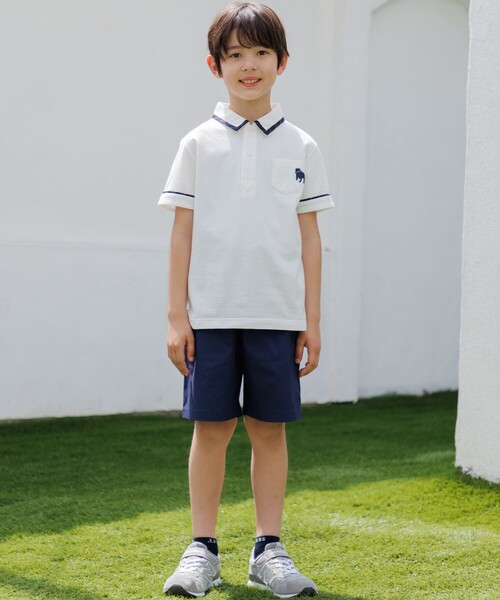 J.PRESS（J.プレス） ポロシャツ 「100-130cm」カノコ バックブル 半袖