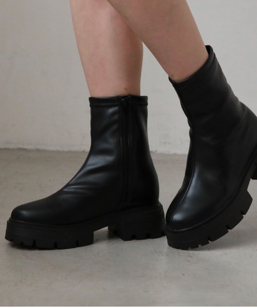 「archives」 ショートブーツ LARGE アイボリー レディース_画像8