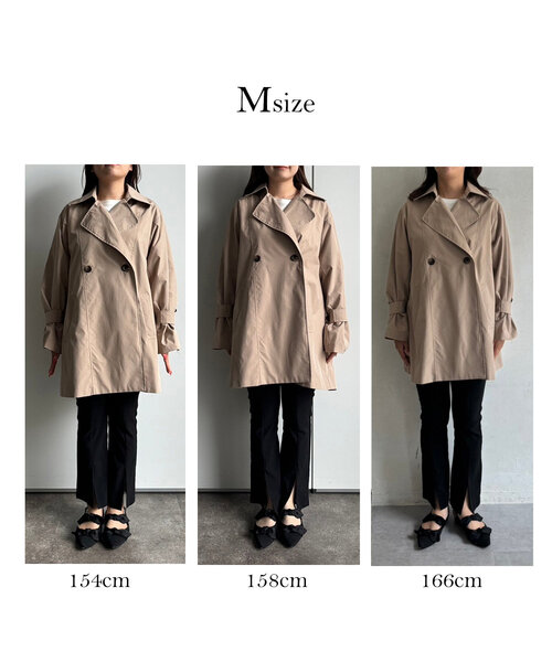 「prose verse」 トレンチコート SMALL ベージュ レディース_画像3