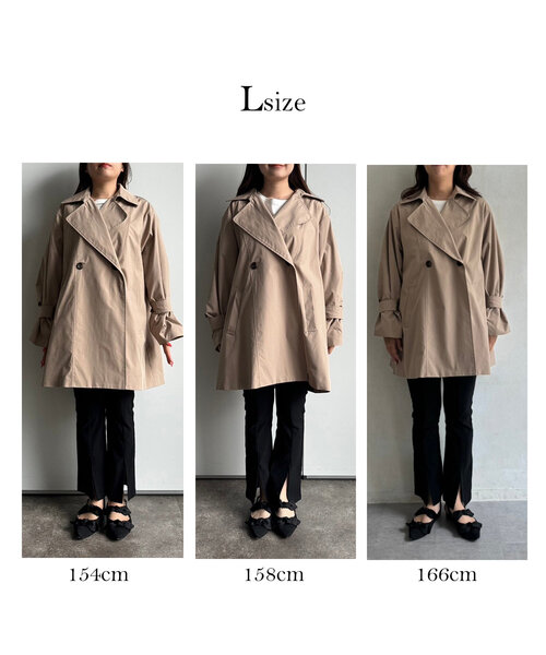 「prose verse」 トレンチコート SMALL ベージュ レディース_画像4