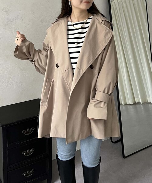 「prose verse」 トレンチコート SMALL ベージュ レディース_画像7