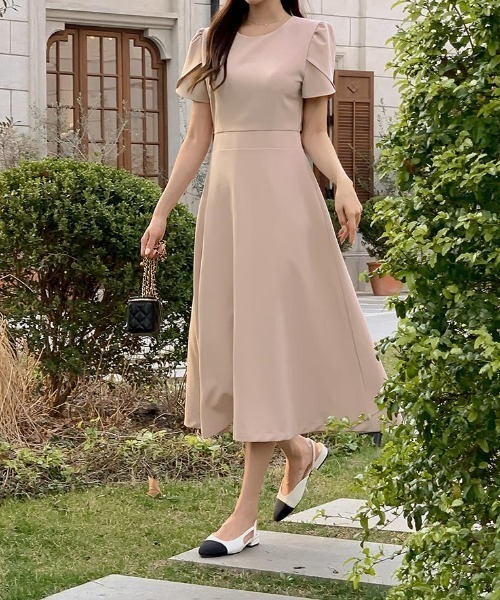 FAVORITO ワンピース 半袖 クルーネック半袖ワンピース : ZOZOTOWN