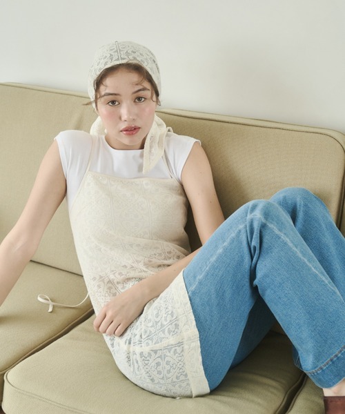 REMOON ワンピース レースキャミワンピースセット : ZOZOTOWN Yahoo!店