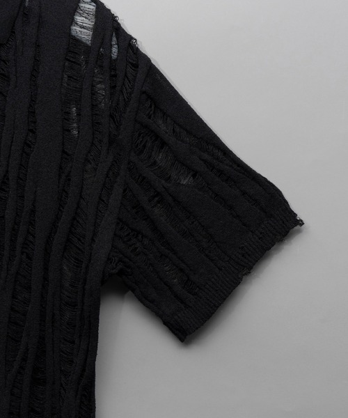 MAISON SPECIAL 半袖ニット 黒 MAISON SPECIAL 「MAISON SPECIAL」 半袖ニット 1 ブラック