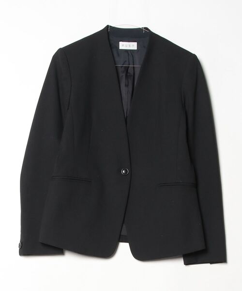maruzoです！極美品 洗える PLST ノーカラージャケット PLST 「PLST」 ノーカラージャケット M ブラック レディース