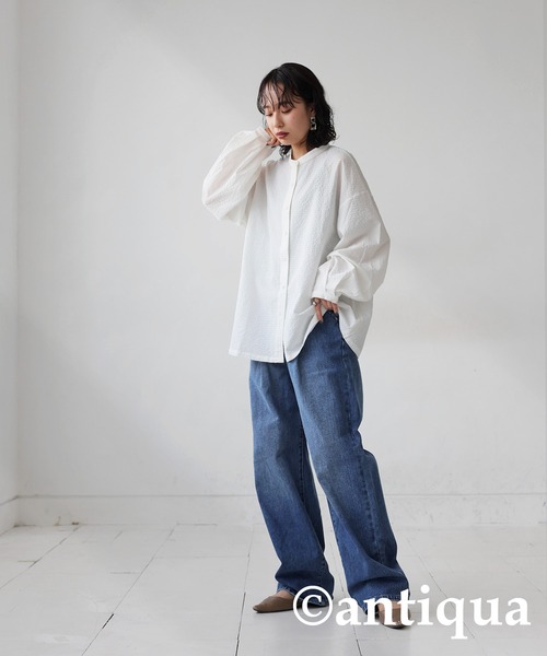 antiqua 「antiqua」 「patterntorso」長袖ブラウス FREE