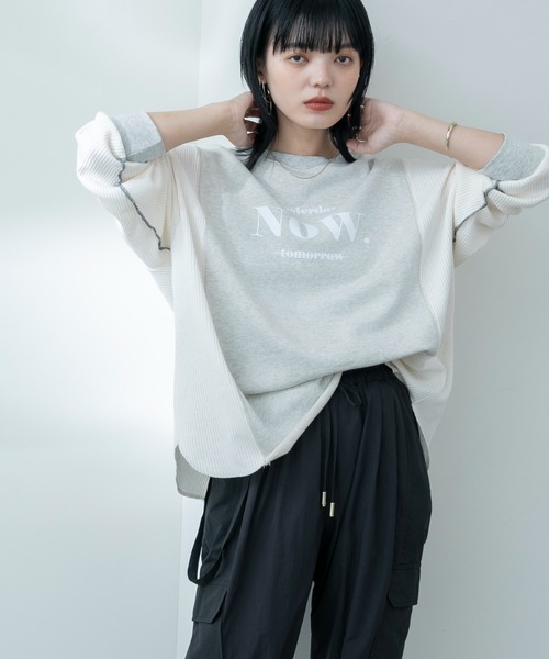 「Eimee Law」 長袖カットソー 38 ライトグレー レディース