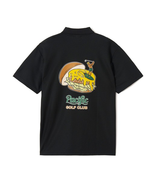 【新品】Pacific GOLF CLUB×ZOZO コラボ ポロシャツ S 黒 新品】ゴルフィッカーズ 半袖ポロシャツ カーキ×黒 ハーフジップ