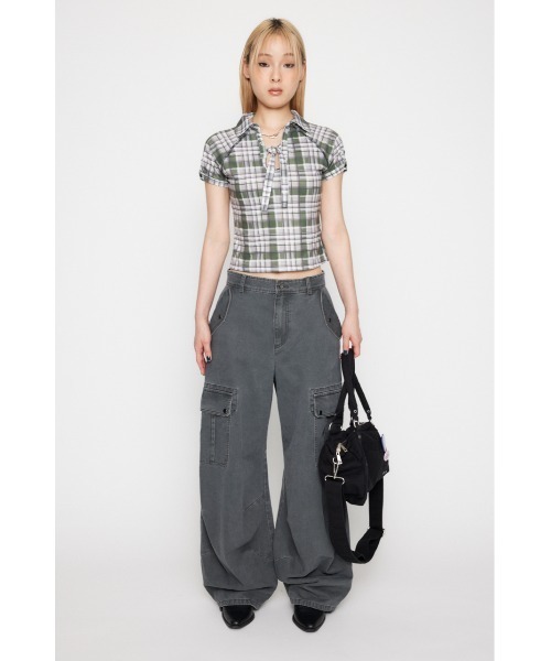 LAGUA GEM（ラグアジェム） tシャツ CHECK COMPACT トップス