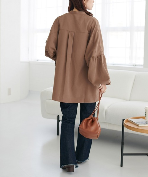 「DISCOAT」 長袖ブラウス MEDIUM グレー レディース_画像6