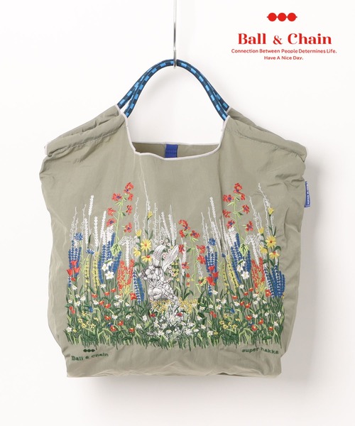 SUPER HAKKA トートバッグ SUPER HAKKA×Ball＆Chain うさぎの