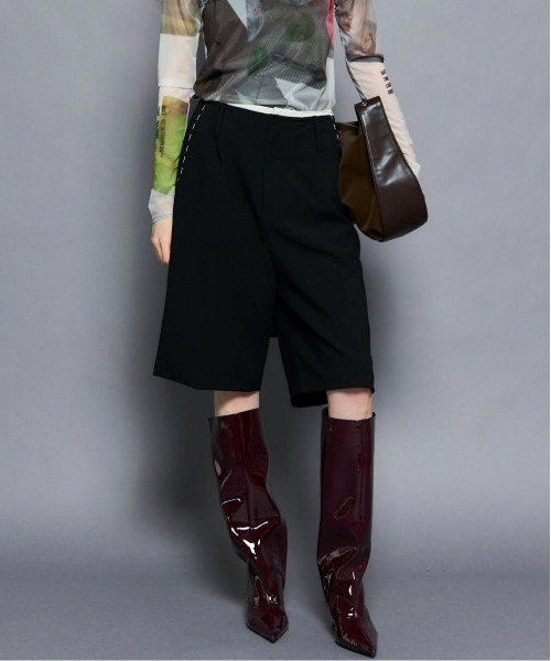 MAISON SPECIAL（メゾンスペシャル） スラックス パンツ Hand Stitch