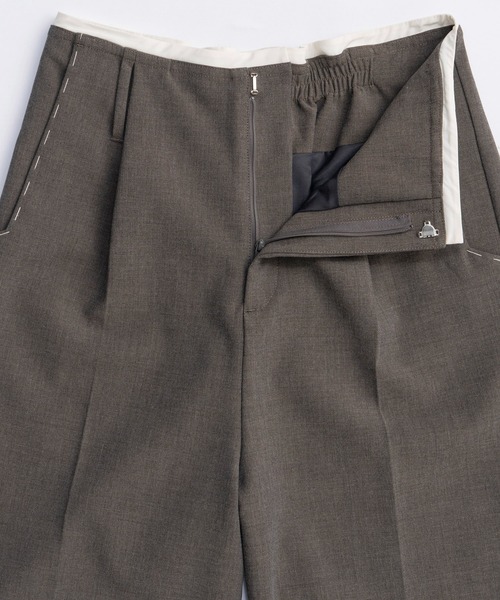 MAISON SPECIAL（メゾンスペシャル） スラックス パンツ Hand Stitch