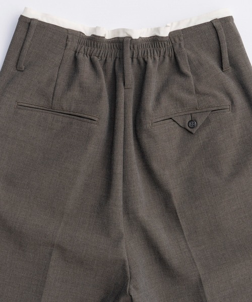 MAISON SPECIAL（メゾンスペシャル） スラックス パンツ Hand Stitch