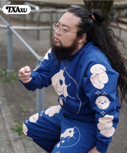 TXA トレーナー スウェット 前田豆コ Sweatshirt メンズ レディース