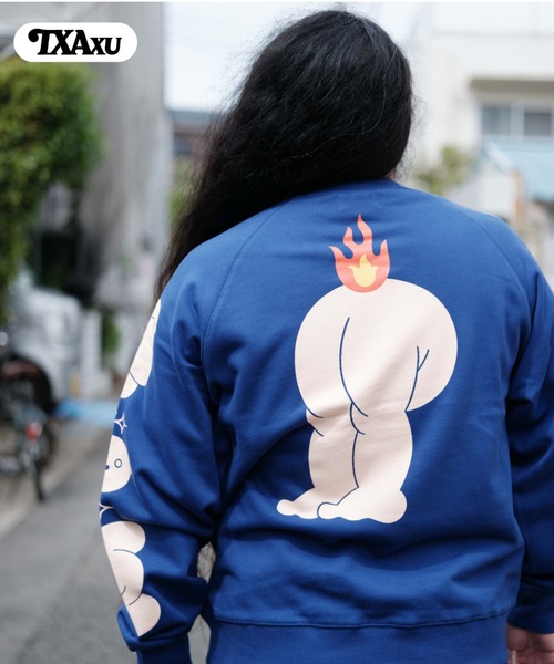 TXA トレーナー スウェット 前田豆コ Sweatshirt メンズ レディース