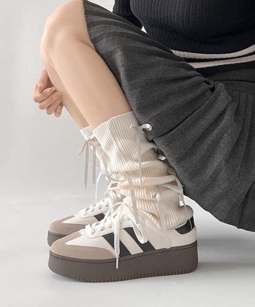 「Shoes in Closet」 ローカットスニーカー L ライトベージュ レディース