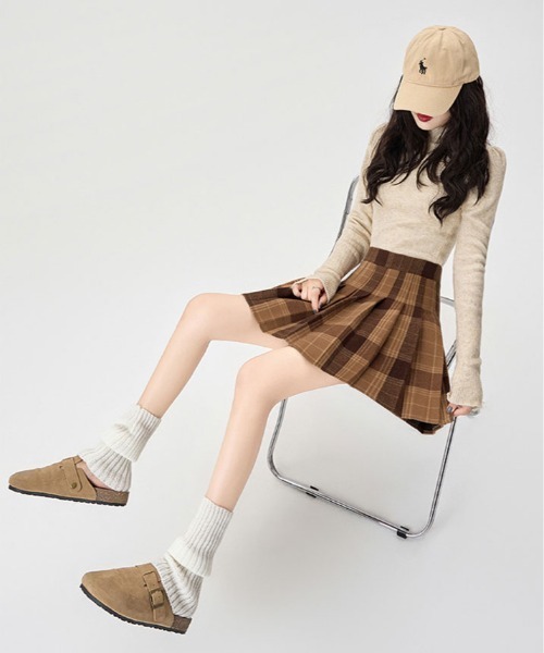 スカート チェック柄 プリーツ ミニスカート : ZOZOTOWN Yahoo!店