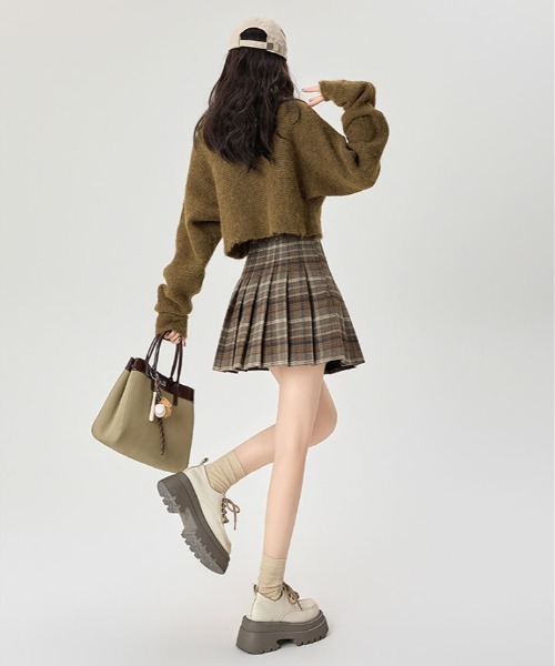 チェック柄プリーツミニスカート スカート チェック柄 プリーツ ミニスカート : ZOZOTOWN Yahoo!店