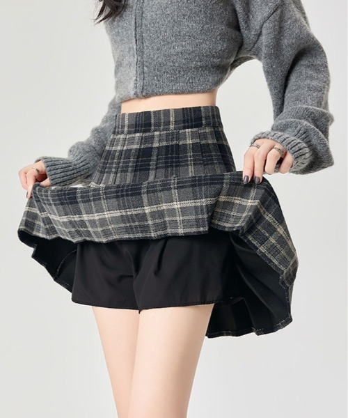 チェック柄プリーツミニスカート スカート チェック柄 プリーツ ミニスカート : ZOZOTOWN Yahoo!店