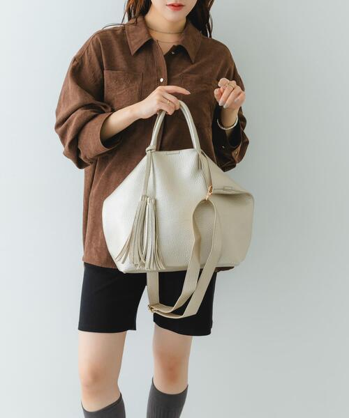 RODE SKO（ロデスコ） トートバッグ タッセル軽量2WAYシンプルトート