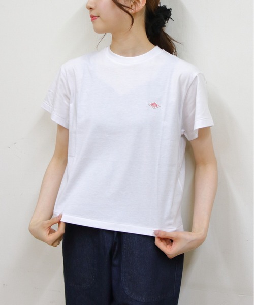 【送料無料】DANTONダントンの半袖シャツ　38サイズ　白　ホワイト 楽天市場】ダントン DANTON 半袖 ラウンド カラー プルオーバー シャツ