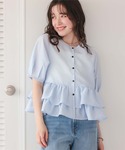 「titivate」 半袖ブラウス L ライト...の詳細画像1