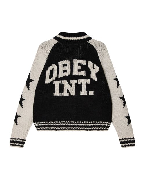OBEY（オベイ） カーディガン OBEY INT. COWICHAN SWEATER メンズ