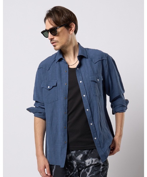 シャツ western shirt メンズの画像