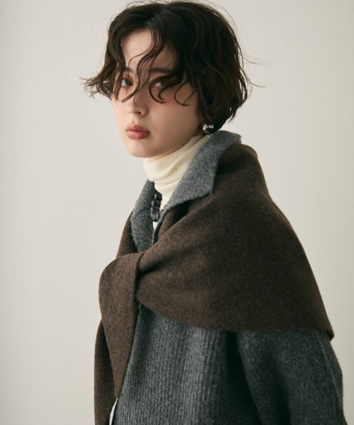 Trish（トリッシュ） ストール マフラー もちもちニットトライアングル