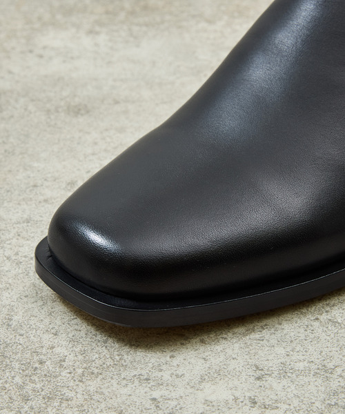 サンダル PADRONE パドローネ / BL SQUARE SLIP-ON スクエアトゥレザースリッポンシューズ / PU8777-2002 メンズの画像