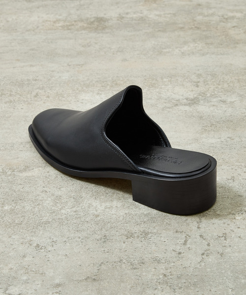 サンダル PADRONE パドローネ / BL SQUARE SLIP-ON スクエアトゥレザースリッポンシューズ / PU8777-2002 メンズの画像