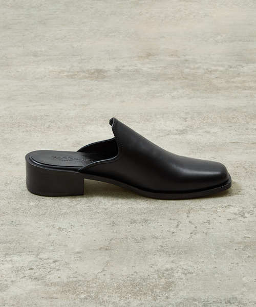 サンダル PADRONE パドローネ / BL SQUARE SLIP-ON スクエアトゥレザースリッポンシューズ / PU8777-2002 メンズの画像