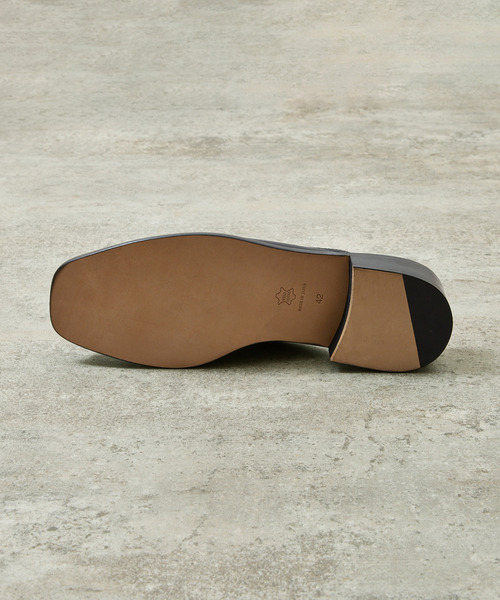 サンダル PADRONE パドローネ / BL SQUARE SLIP-ON スクエアトゥレザースリッポンシューズ / PU8777-2002 メンズの画像