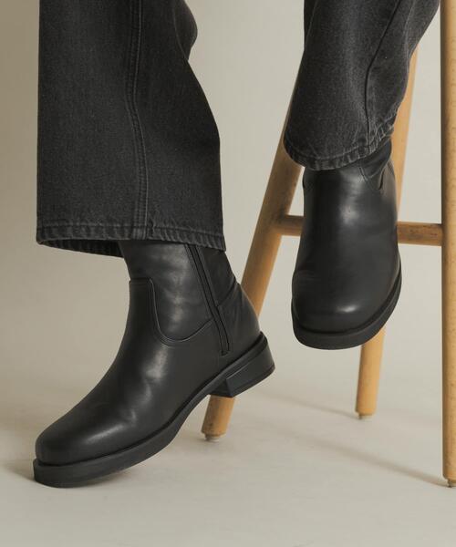 SENSE OF PLACE by URBAN RESEARCH ブーツ ラウンドトゥサイドジップ