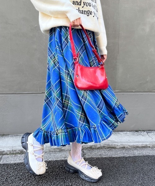 スカート SK AW裾フリルロングスカート : ZOZOTOWN Yahoo!店 - 通販