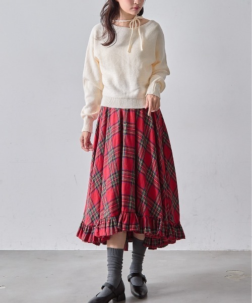 スカート SK AW裾フリルロングスカート : ZOZOTOWN Yahoo!店 - 通販