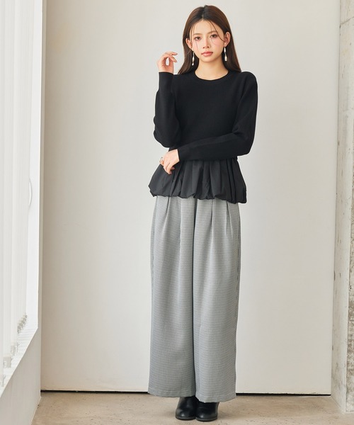 SAISON DE PAPILLON（セゾンドパピヨン） ニット セーター 異素材