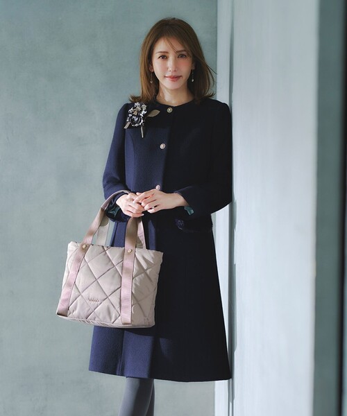 TOCCA（トッカ） ノーカラーコート コート FUR BOX ウールコート