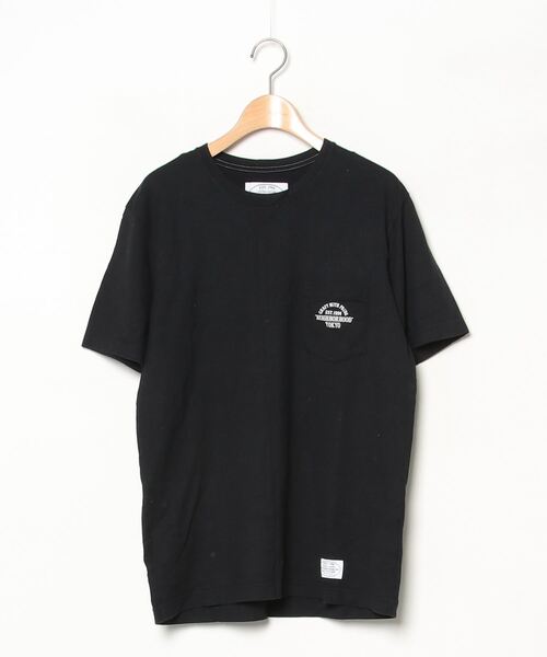 NEIGHBORHOOD 半袖シャツ M ブラック NEIGHBORHOOD（ネイバーフッド） ワンポイント半袖Tシャツ M ブラック