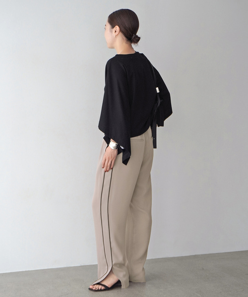 AP STUDIO イージーパンツ 38 ブラック レディース : ZOZOTOWN Yahoo