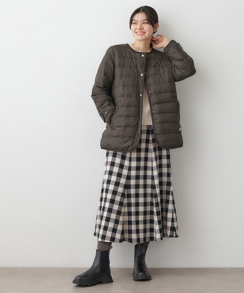 新品　デッサン　撥水　2way　ダウンジャケット　チェック　ミュラールダウン Dessin（デッサン） ダウンコート ダウンジャケット 「撥水・2WAY