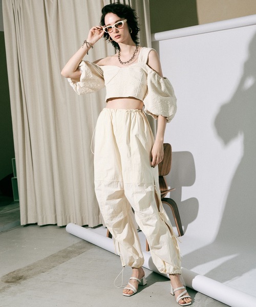 MAISON SPECIAL（メゾンスペシャル） イージーパンツ FREE ブラック