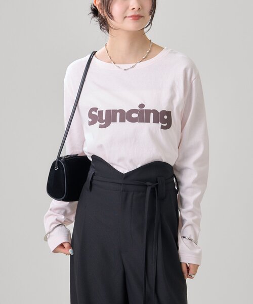 mystic（ミスティック） tシャツ ロゴチビロングTシャツ レディース